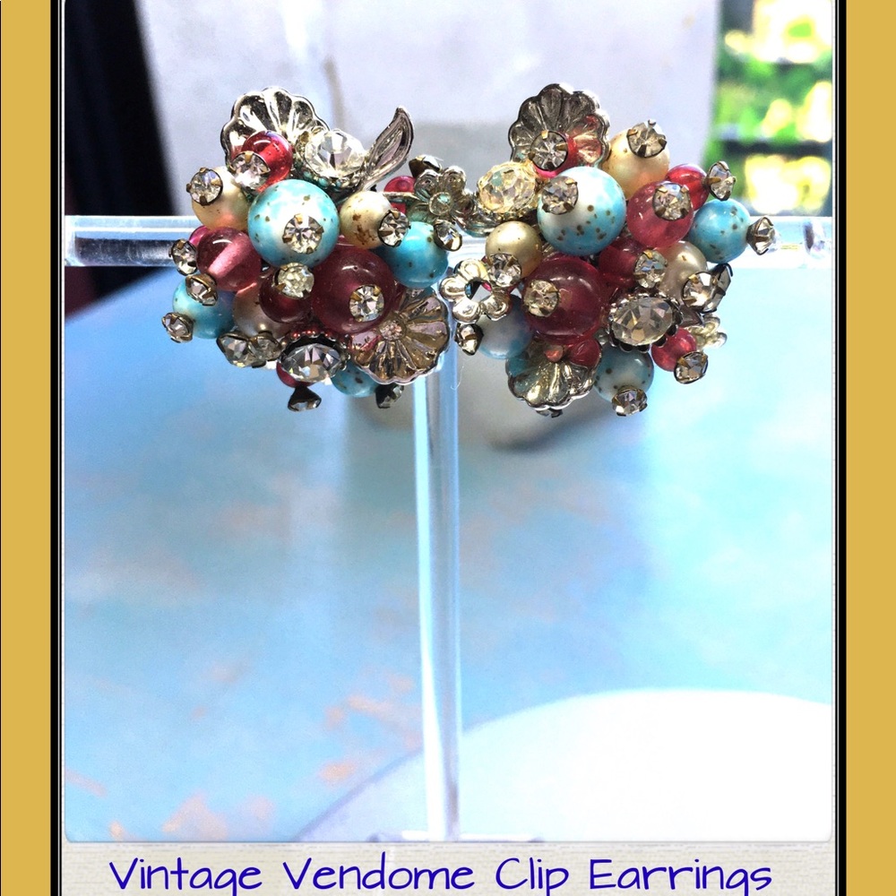 Vintage Vendome clip-on earrings